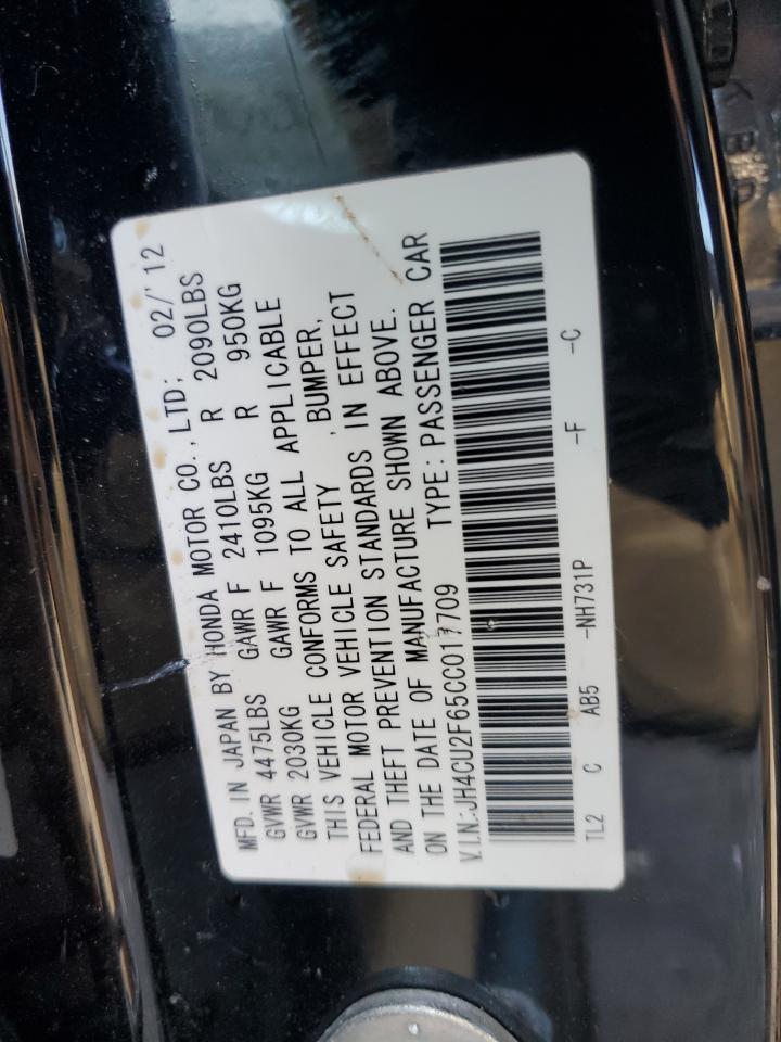 2012 Acura Tsx Tech VIN: JH4CU2F65CC017709 Lot: 92255225