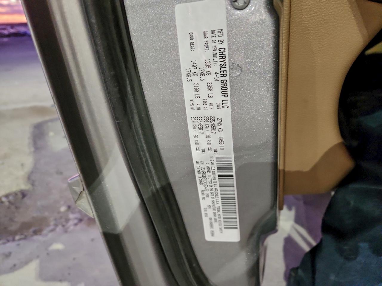 2014 Dodge Grand Caravan Se VIN: 2C4RDGBG1ER353472 Lot: 94295785