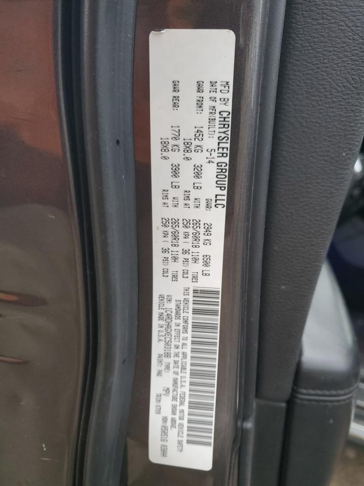 2014 Dodge Durango Sxt VIN: 1C4RDHAGXEC503188 Lot: 92200865