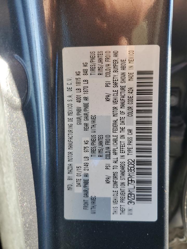 2015 Mazda 3 Touring VIN: 3MZBM1L79FM185082 Lot: 93560275