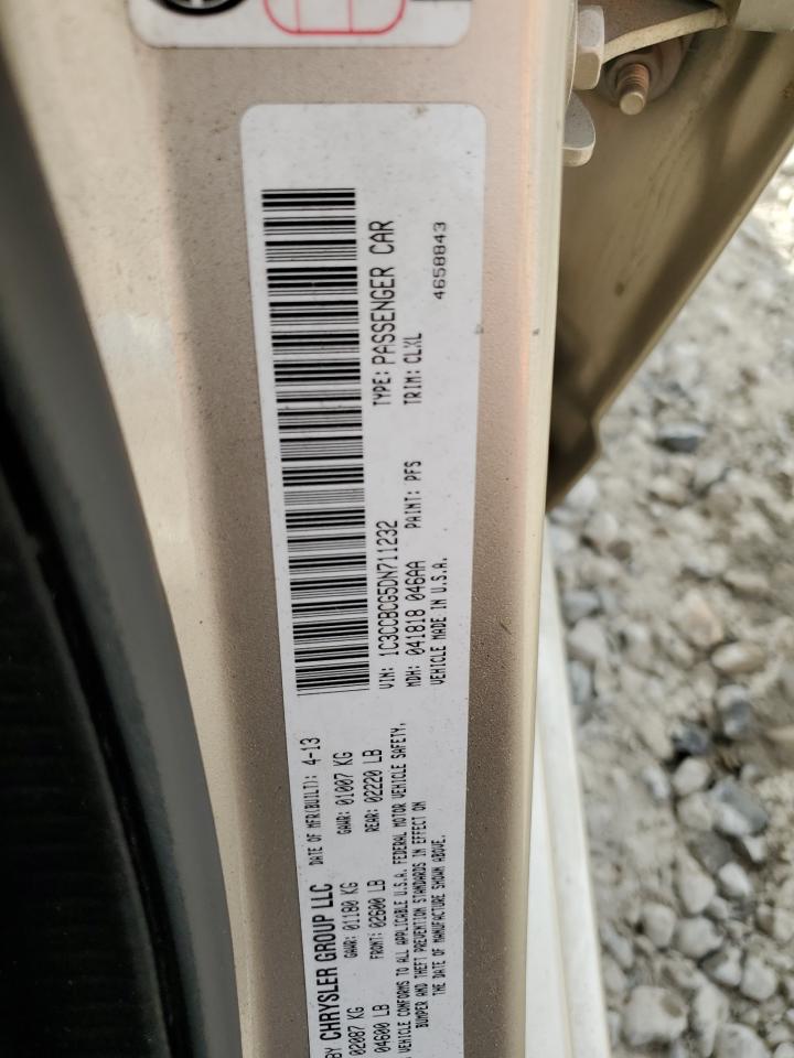 2013 Chrysler 200 Limited VIN: 1C3CCBCG5DN711232 Lot: 92623835