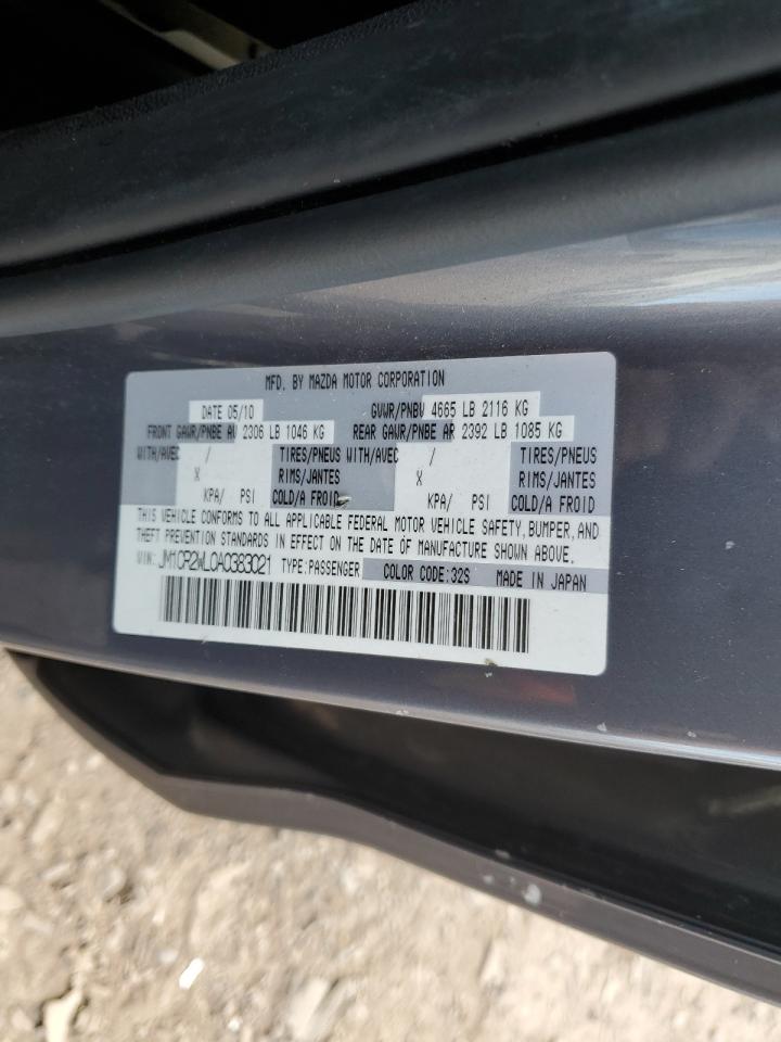 2010 Mazda 5 VIN: JM1CR2WL0A0383021 Lot: 91370705