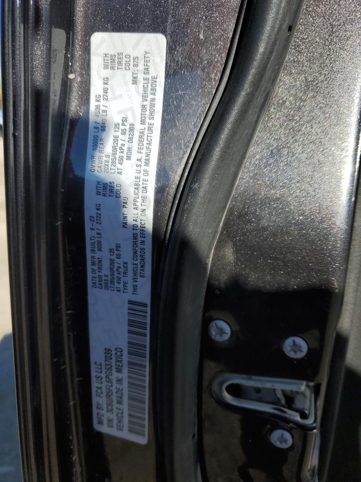 2023 Ram 2500 Laramie VIN: 3C6UR5FL6PG637039 Lot: 90577935