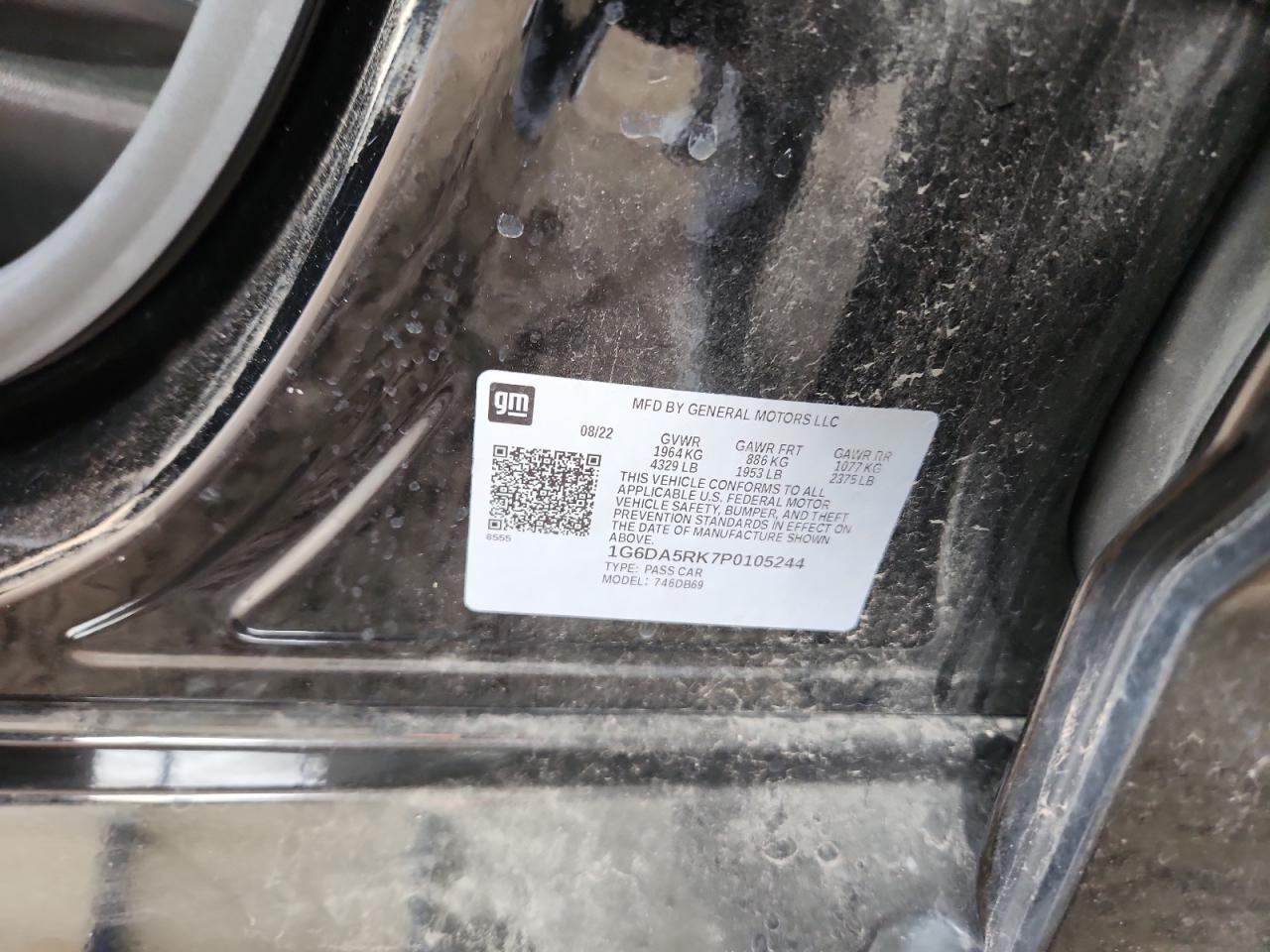 2023 Cadillac Ct4 Luxury VIN: 1G6DA5RK7P0105244 Lot: 90889975