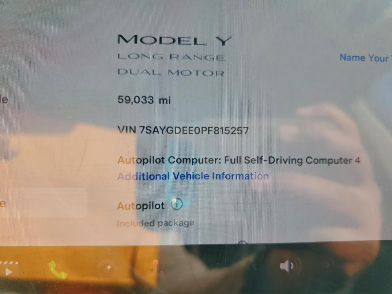 2023 Tesla Model Y VIN: 7SAYGDEE0PF815257 Lot: 93954015