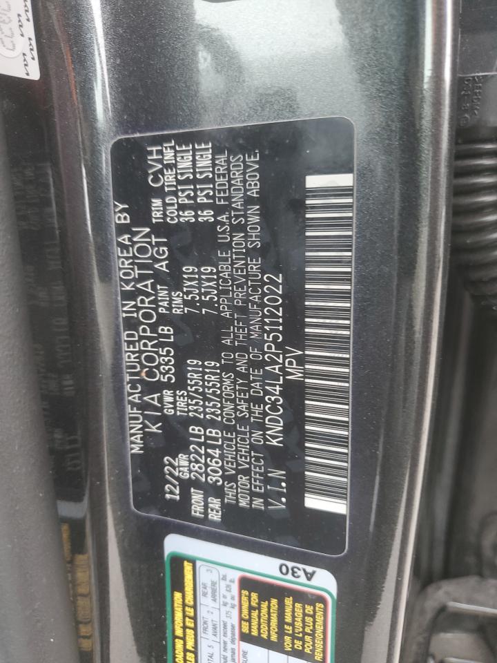 2023 Kia Ev6 Light VIN: KNDC34LA2P5112022 Lot: 91878715