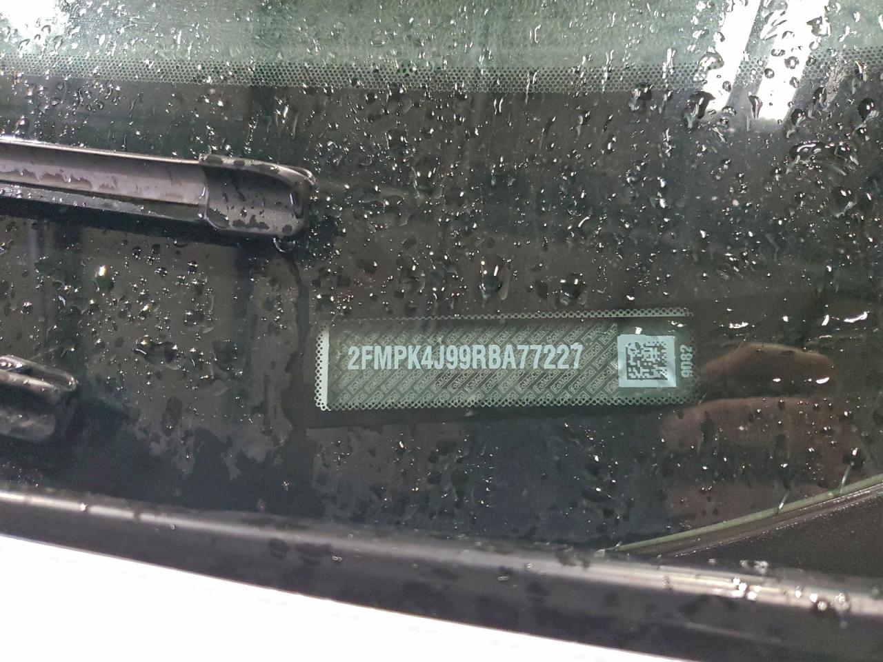 2024 Ford Edge Sel VIN: 2FMPK4J99RBA77227 Lot: 93835955