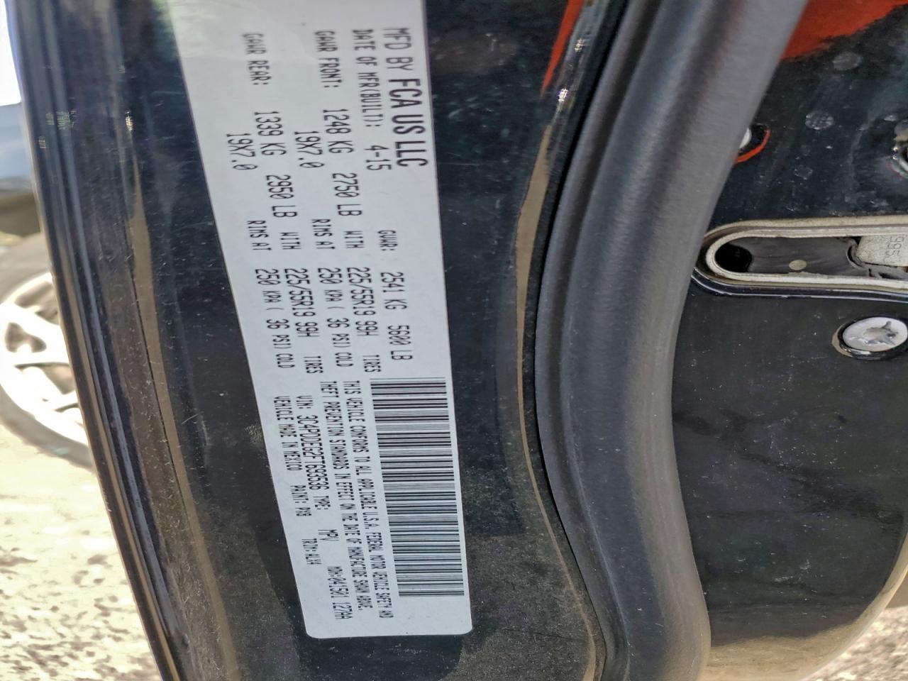 2015 Dodge Journey R/T VIN: 3C4PDDEG2FT693536 Lot: 92792535