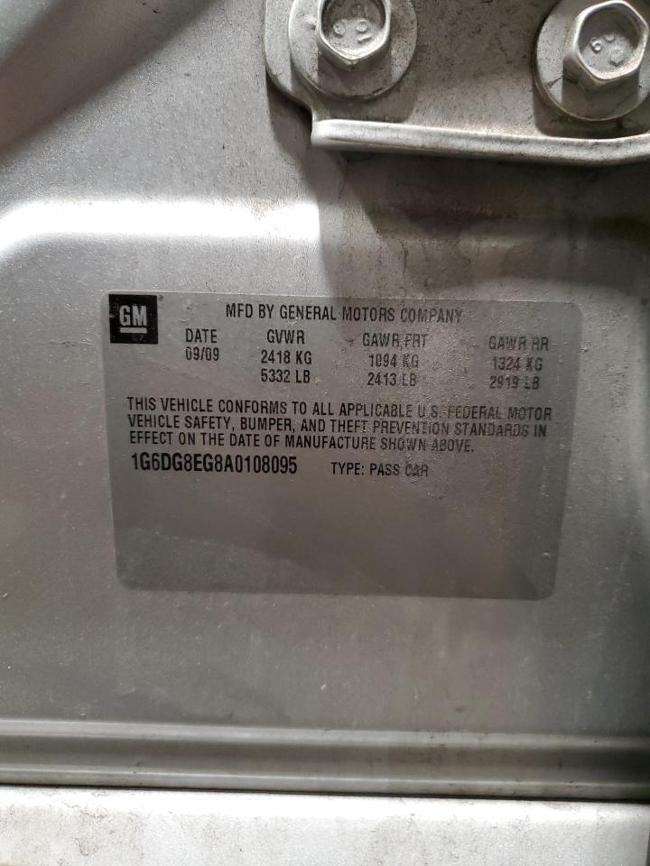 2010 Cadillac Cts Luxury Collection VIN: 1G6DG8EG8A0108095 Lot: 93108045
