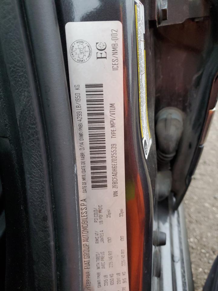 2014 Fiat 500L Trekking VIN: ZFBCFADH6EZ025539 Lot: 90667845