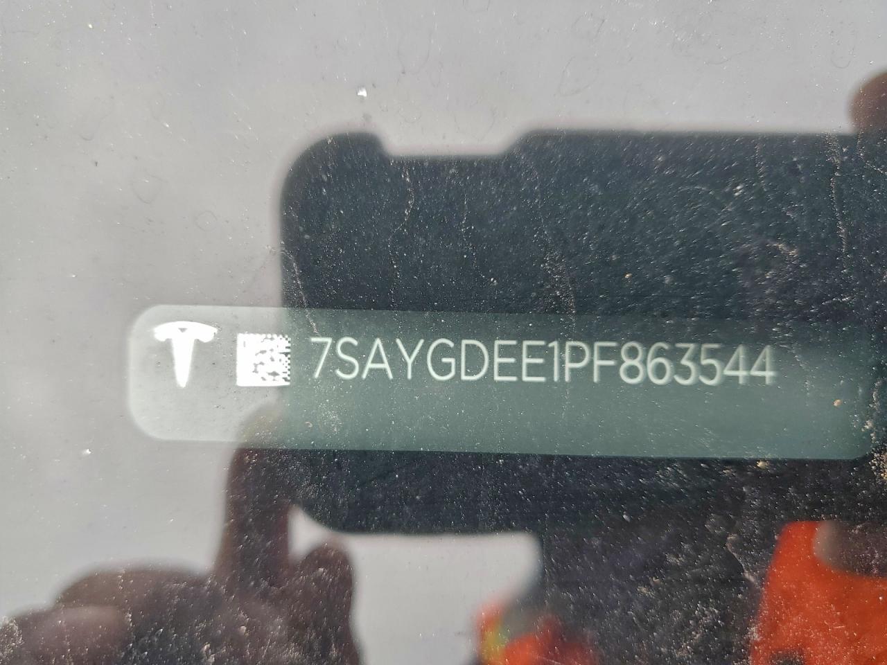 2023 Tesla Model Y VIN: 7SAYGDEE1PF863544 Lot: 93612025