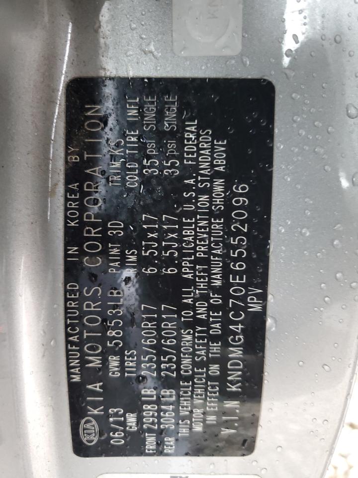 2014 Kia Sedona Lx VIN: KNDMG4C70E6552096 Lot: 92747265