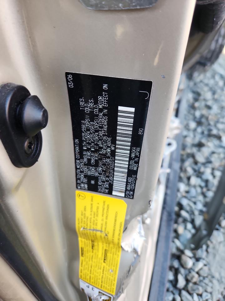 2007 Lexus Rx 350 VIN: JTJGK31U970003157 Lot: 91993325