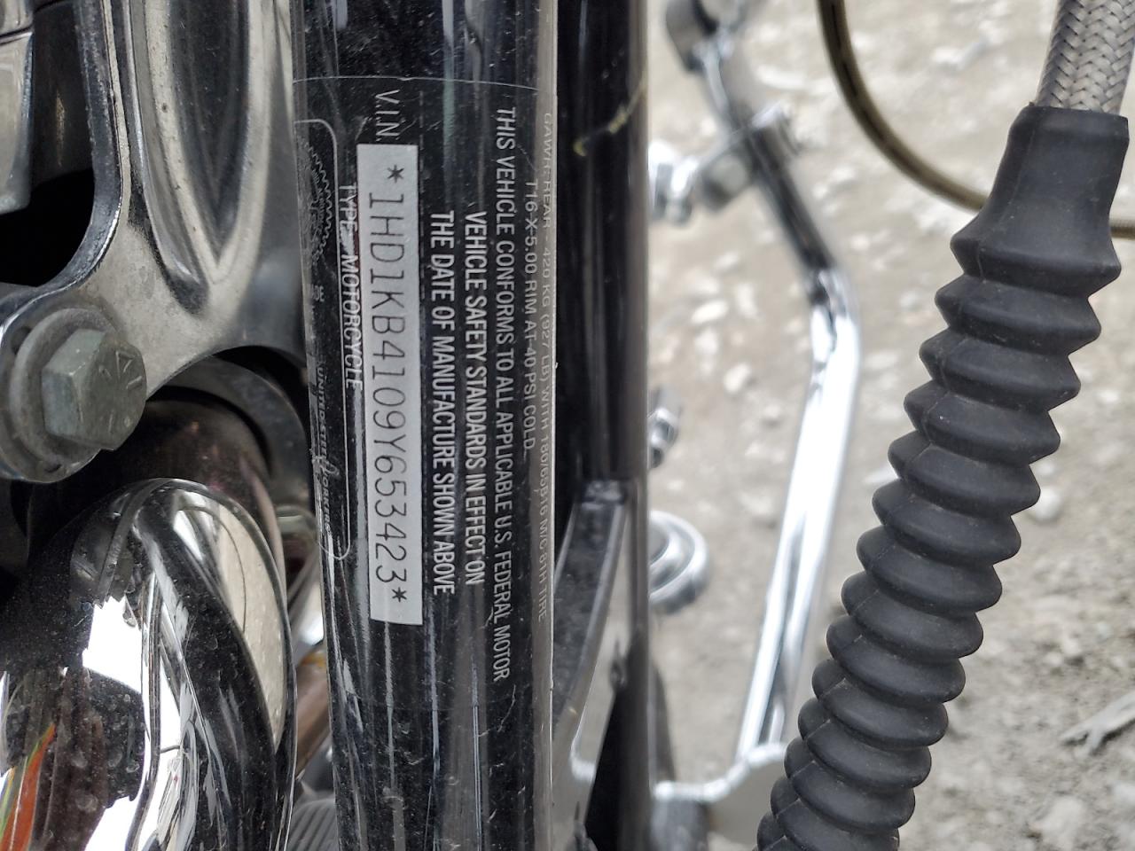 2009 Harley-Davidson Flhx VIN: 1HD1KB4109Y653423 Lot: 92878485