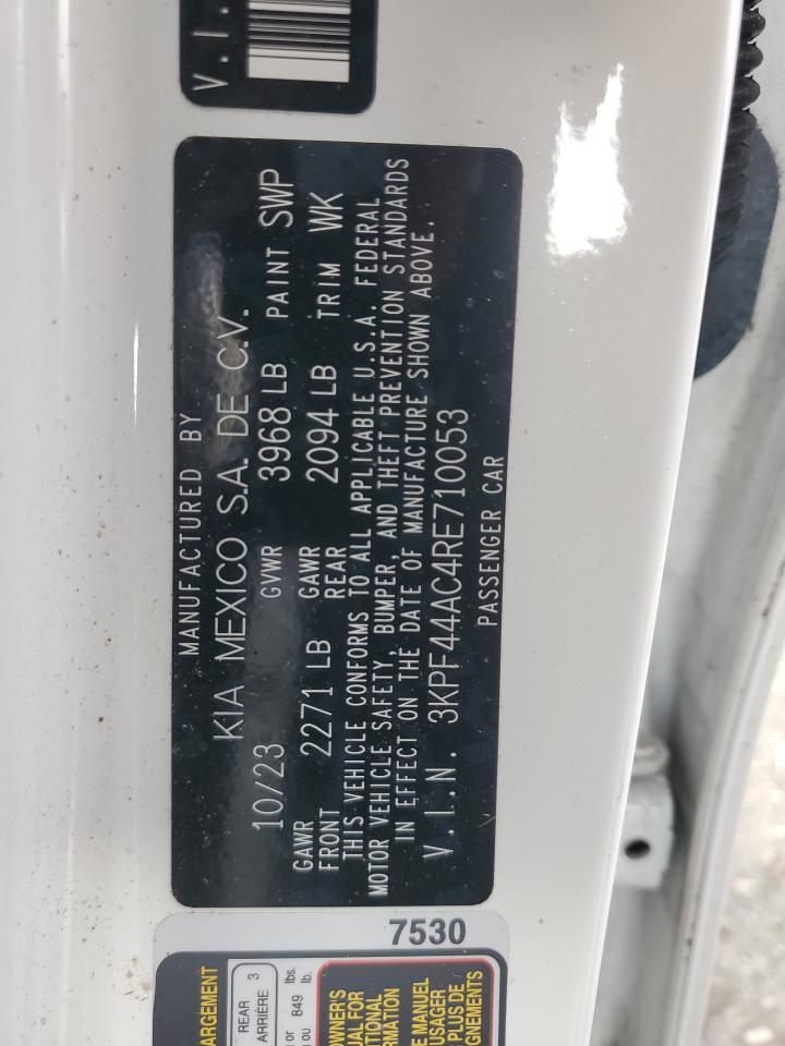 2024 Kia Forte Gt VIN: 3KPF44AC4RE710053 Lot: 92393015