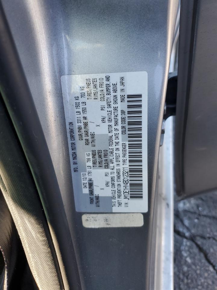 2011 Mazda Mazda2 VIN: JM1DE1HY4B0123211 Lot: 91492935