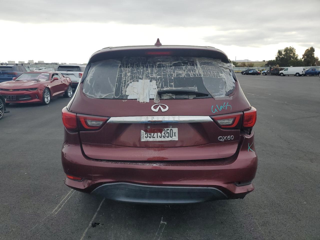 2019 Infiniti Qx60 Luxe VIN: 5N1DL0MN1KC502690 Lot: 92720775