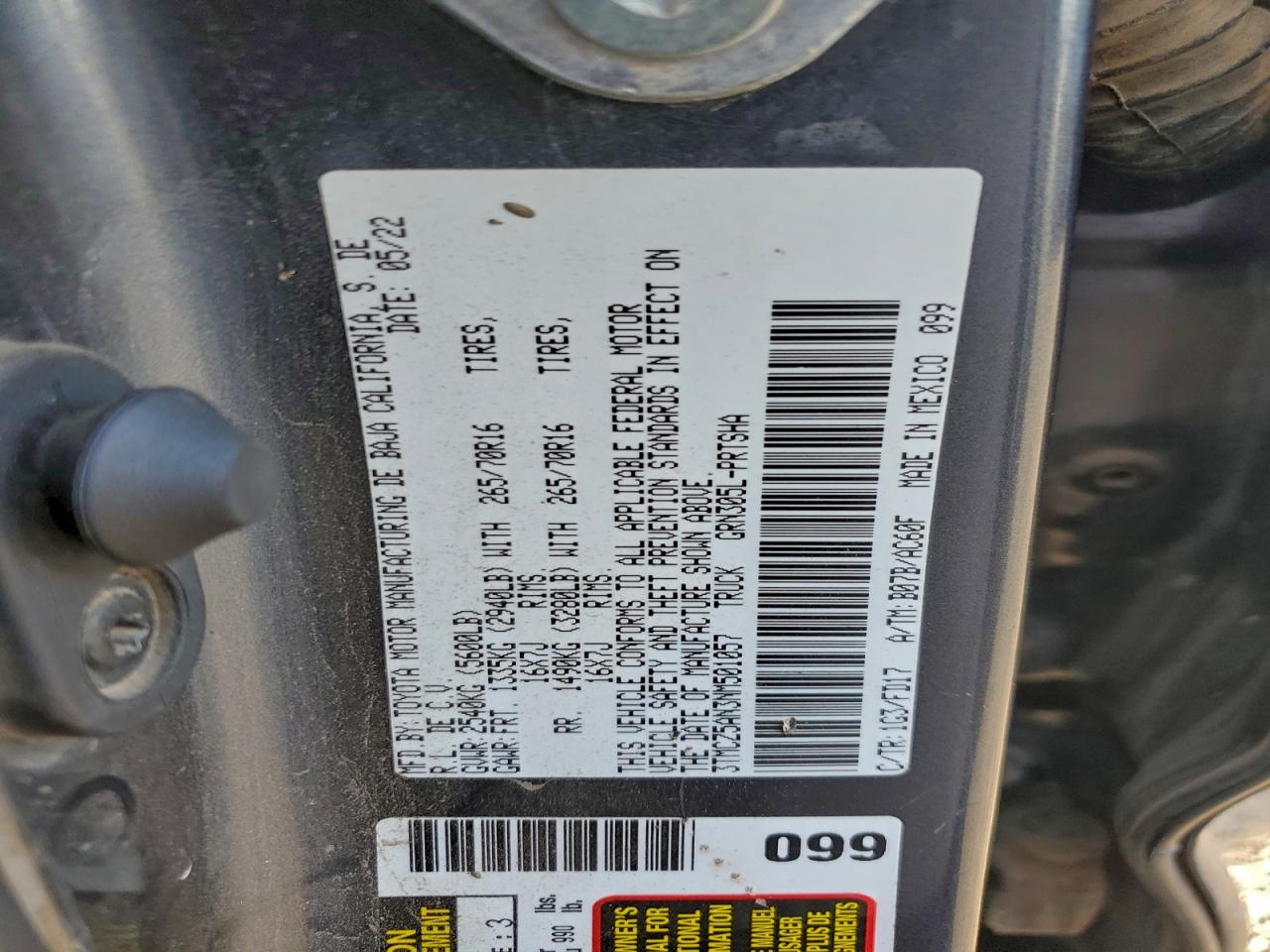 2022 Toyota Tacoma Double Cab VIN: 3TMCZ5AN3NM501057 Lot: 94573005