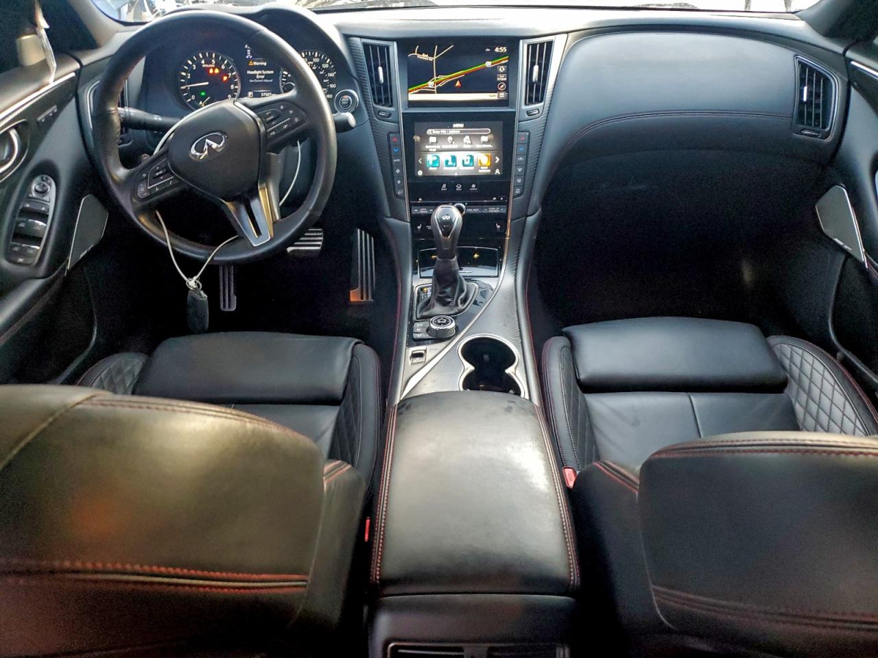 2022 Infiniti Q50 Red Sport 400 VIN: JN1FV7DR0NM390193 Lot: 94245735