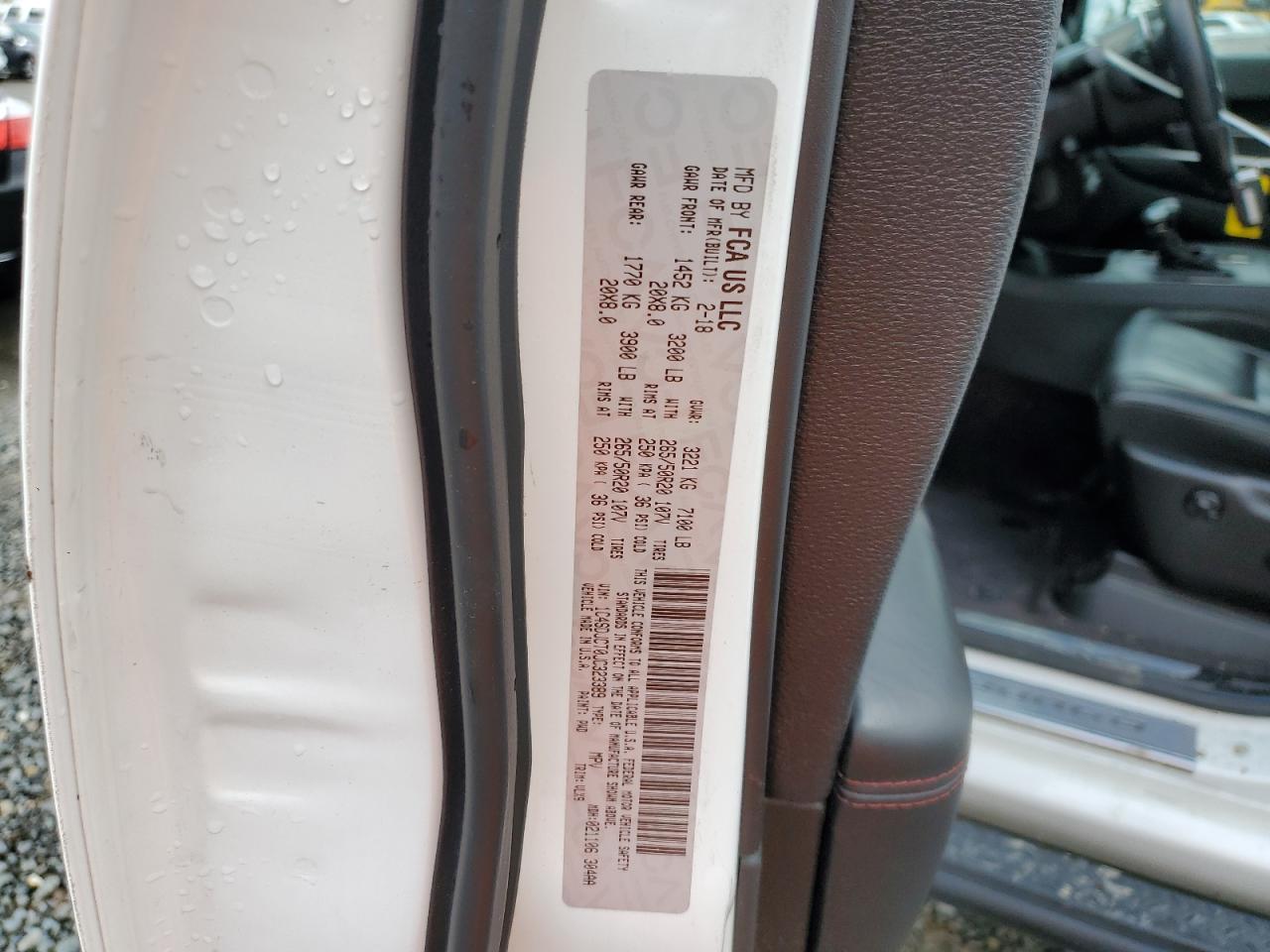 2018 Dodge Durango R/T VIN: 1C4SDJCT0JC323389 Lot: 92955665