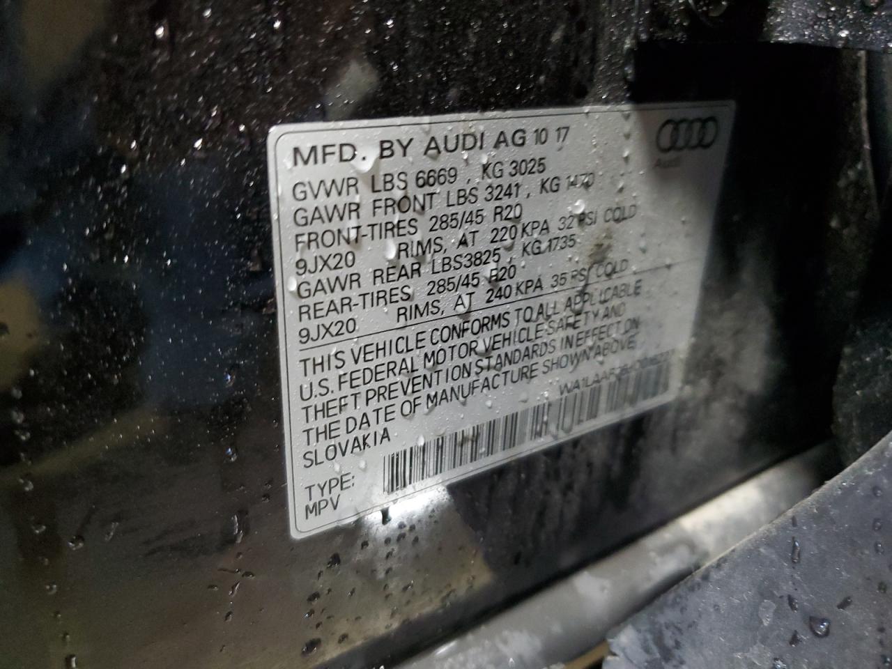 2018 Audi Q7 Premium Plus VIN: WA1LAAF76JD016227 Lot: 92581535