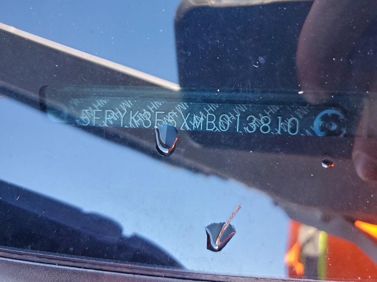 2021 Honda Ridgeline Rtl VIN: 5FPYK3F5XMB013810 Lot: 94402395