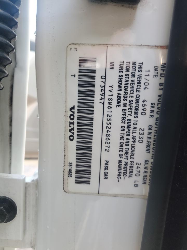 2005 Volvo V70 VIN: YV1SW612552486272 Lot: 93283775