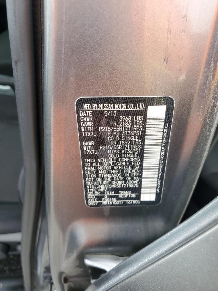 2013 Nissan Juke S VIN: JN8AF5MR5DT215875 Lot: 90925535