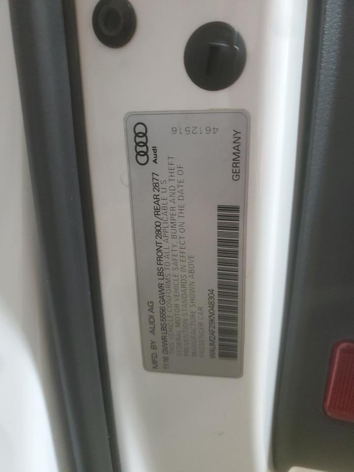 2019 Audi A6 Prestige VIN: WAUM2AF29KN048304 Lot: 93122575