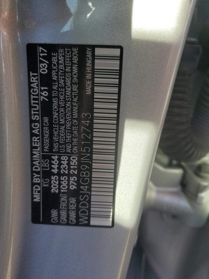 2018 Mercedes-Benz Cla 250 4Matic VIN: WDDSJ4GB9JN512743 Lot: 87073975