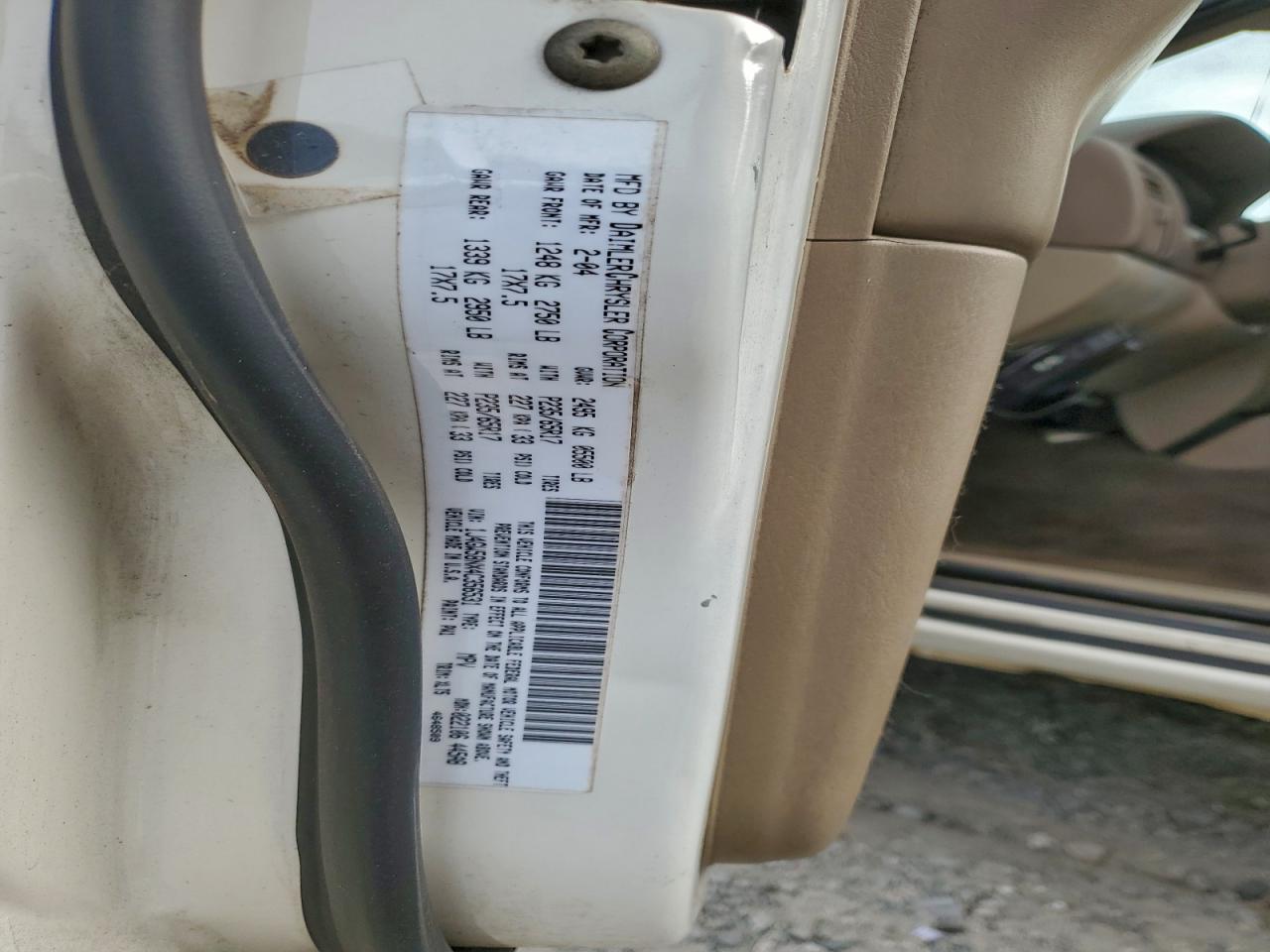 2004 Jeep Grand Cherokee Limited VIN: 1J4GW58NX4C356531 Lot: 94060665