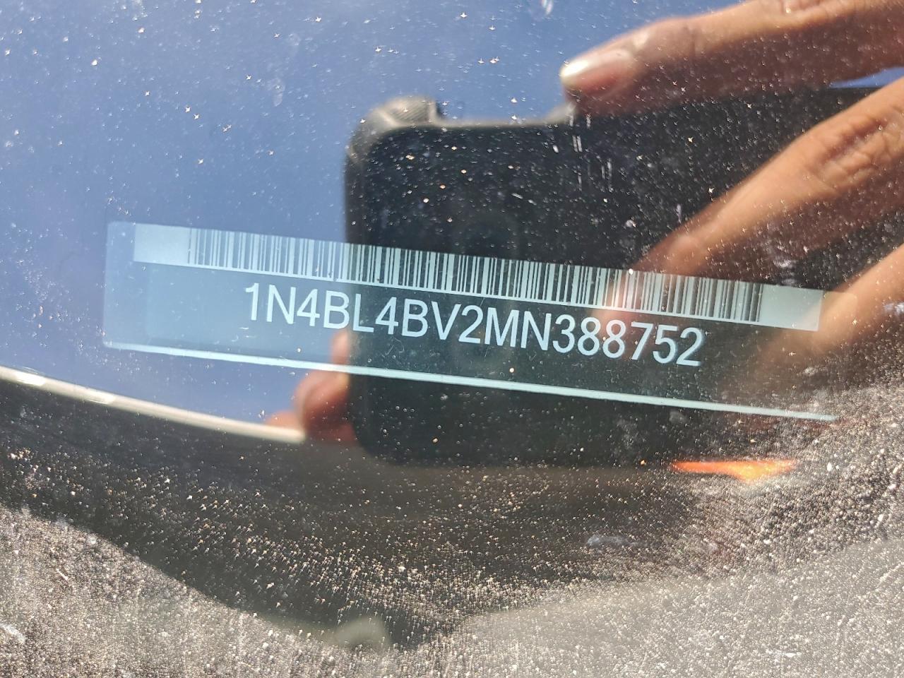 2021 Nissan Altima S VIN: 1N4BL4BV2MN388752 Lot: 94550835