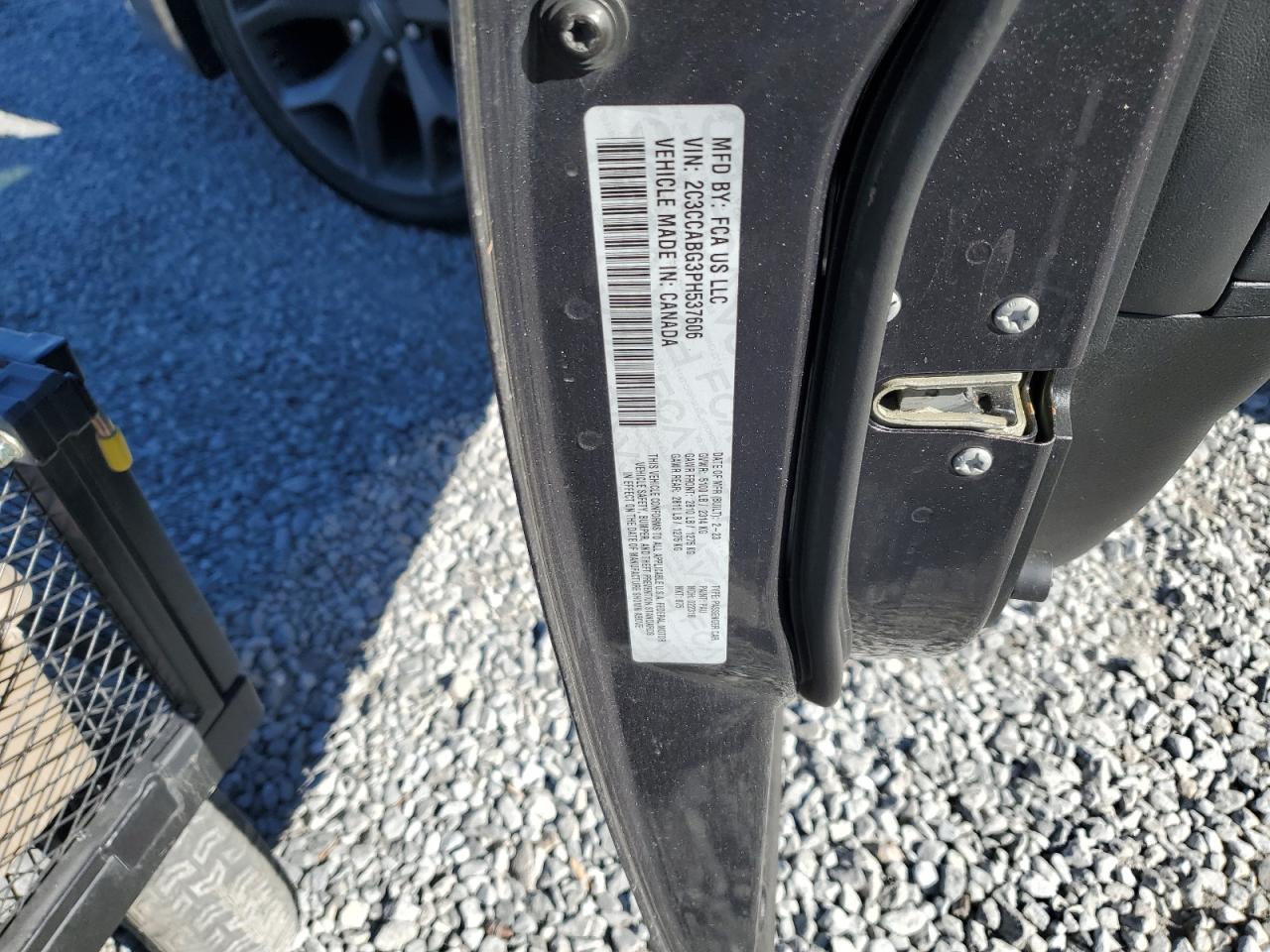 2023 Chrysler 300 S VIN: 2C3CCABG3PH537606 Lot: 92165605