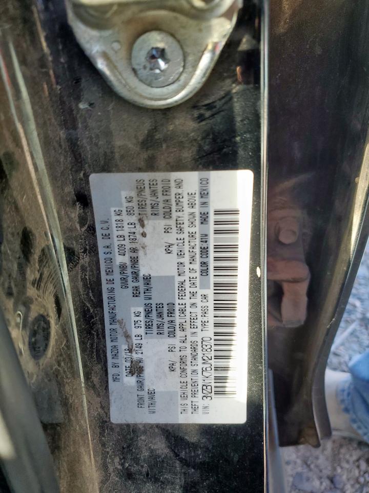 2018 Mazda 3 Sport VIN: 3MZBN1K76JM218370 Lot: 91503225