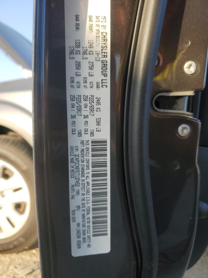 2014 Dodge Journey Se VIN: 3C4PDCAB7ET137452 Lot: 91485595