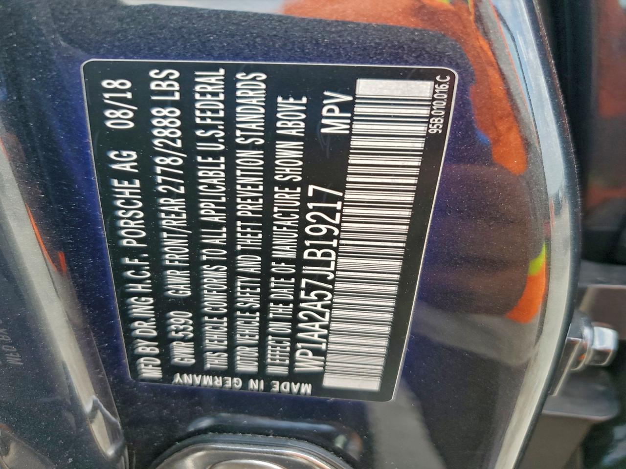 2018 Porsche Macan VIN: WP1AA2A57JLB19217 Lot: 93439205