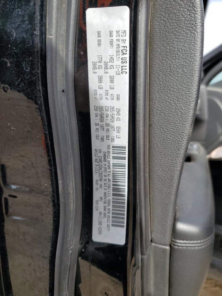 2020 Dodge Durango Gt VIN: 1C4RDJDGXLC222704 Lot: 91103945