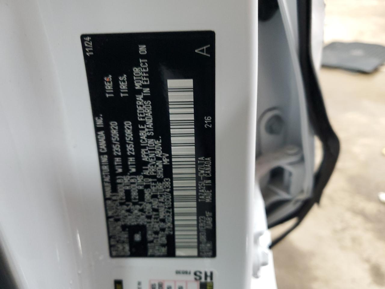 2025 Lexus Nx 350 Luxury VIN: 2T2KGCEZ1SC074383 Lot: 90933465