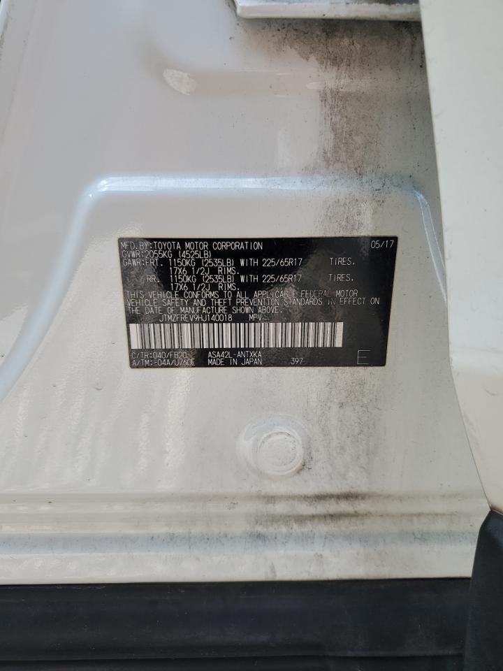 2017 Toyota Rav4 Le VIN: JTMZFREV9HJ140018 Lot: 93187465