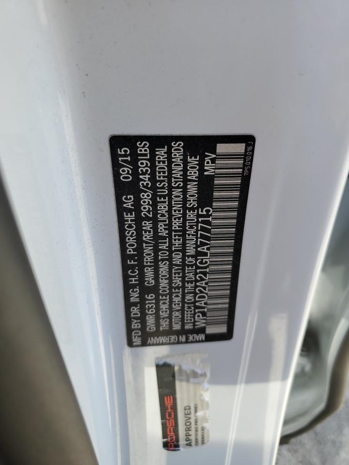 2016 Porsche Cayenne Gts VIN: WP1AD2A21GLA77715 Lot: 92117725