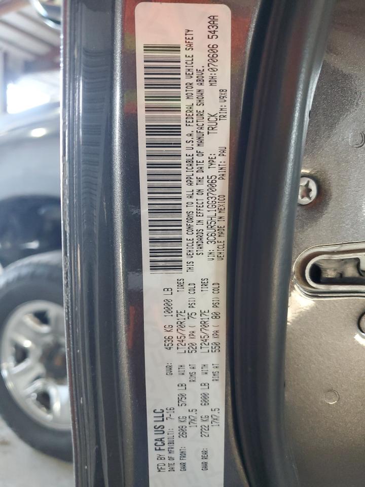 2016 Ram 2500 St VIN: 3C6UR5HL1GG370065 Lot: 91435845