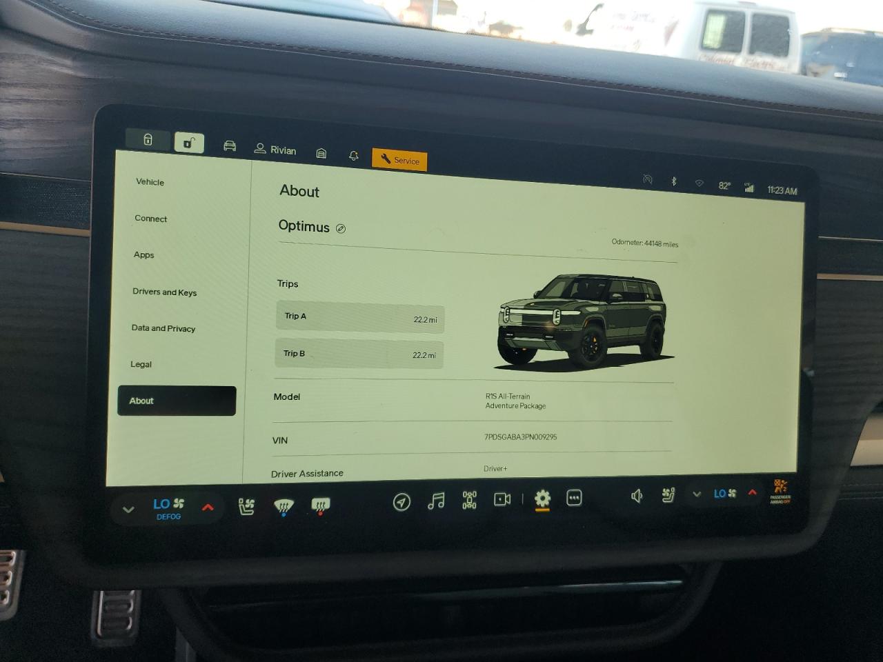 2023 Rivian R1S Adventure VIN: 7PDSGABA3PN009295 Lot: 92681115