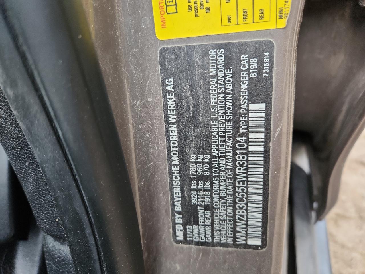 2014 Mini Cooper Countryman VIN: WMWZB3C55EWR38104 Lot: 85432335