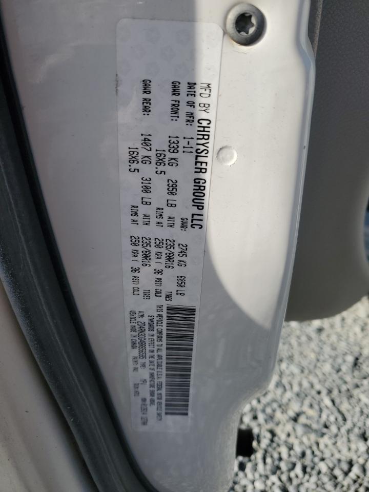 2011 Dodge Grand Caravan Mainstreet VIN: 2D4RN3DG4BR656585 Lot: 91162135