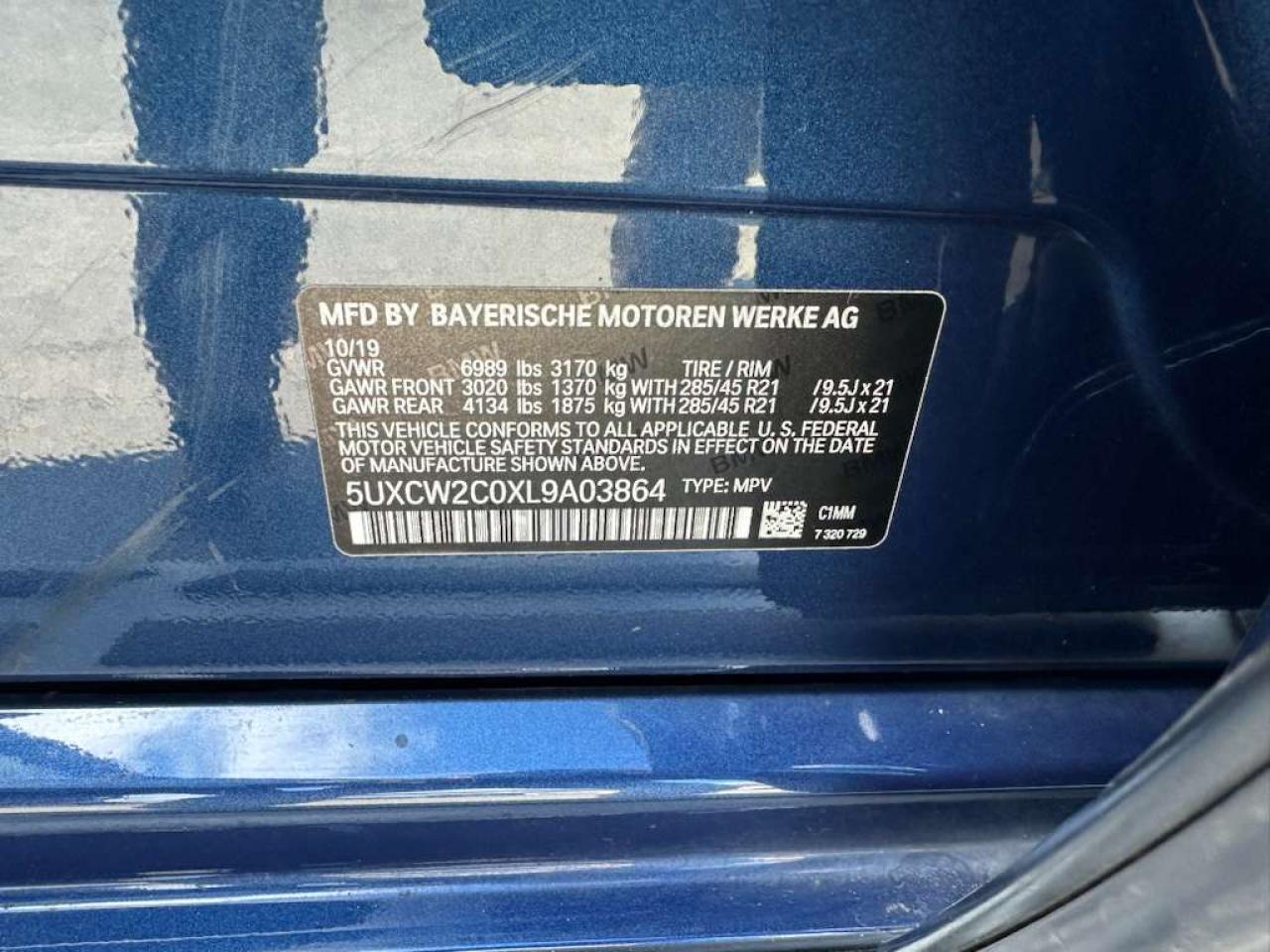 Фото: 5UXCW2C0XL9A03864