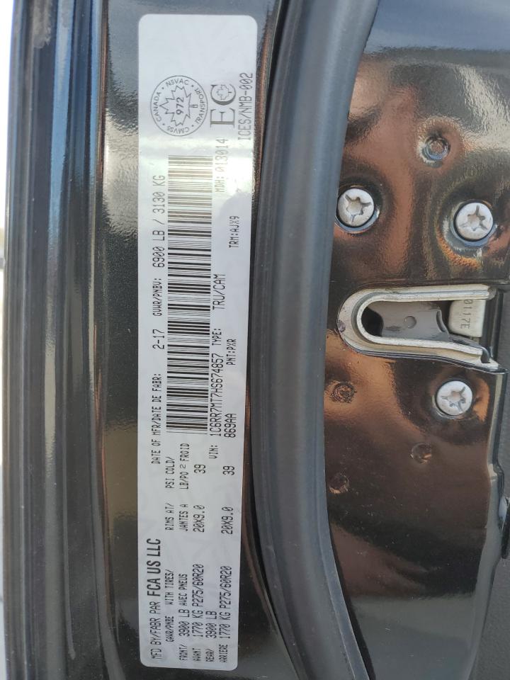 2017 Ram 1500 Sport VIN: 1C6RR7MT7HS674857 Lot: 91076905