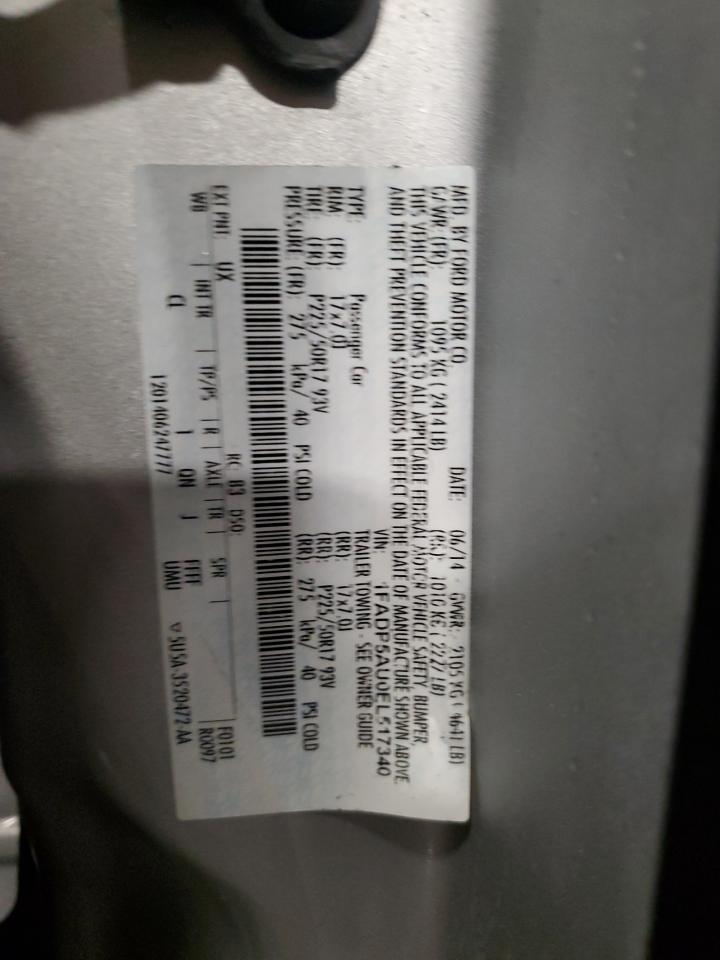 2014 Ford C-Max Se VIN: 1FADP5AU0EL517340 Lot: 92030615