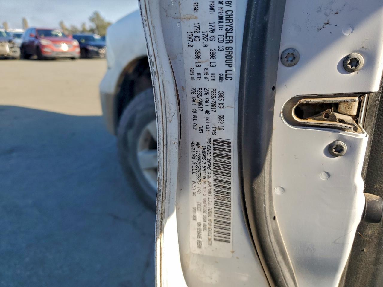 2013 Ram 1500 Slt VIN: 1C6RR7GG6DS590912 Lot: 94296455