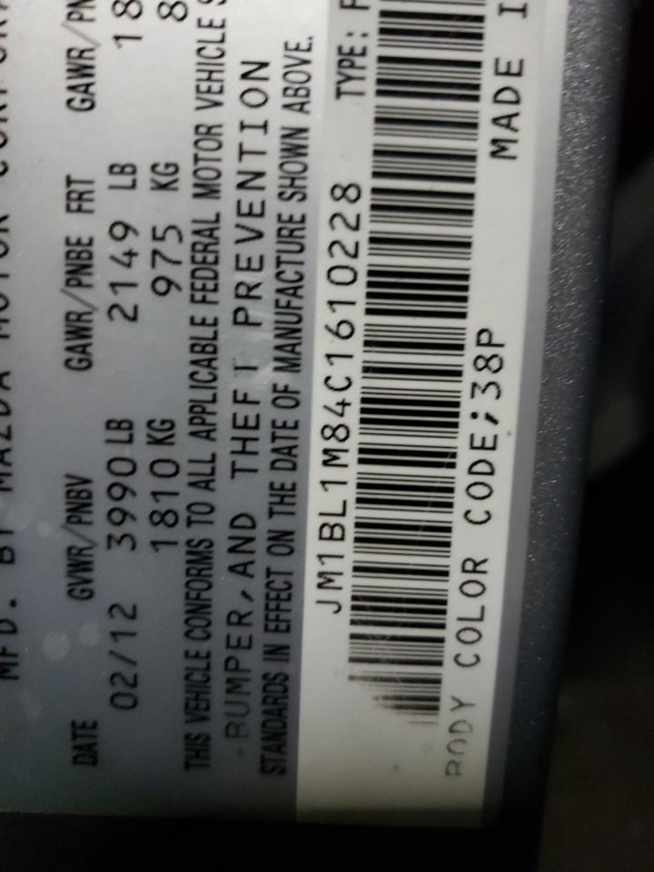 2012 Mazda 3 I VIN: 610228 Lot: 91316635