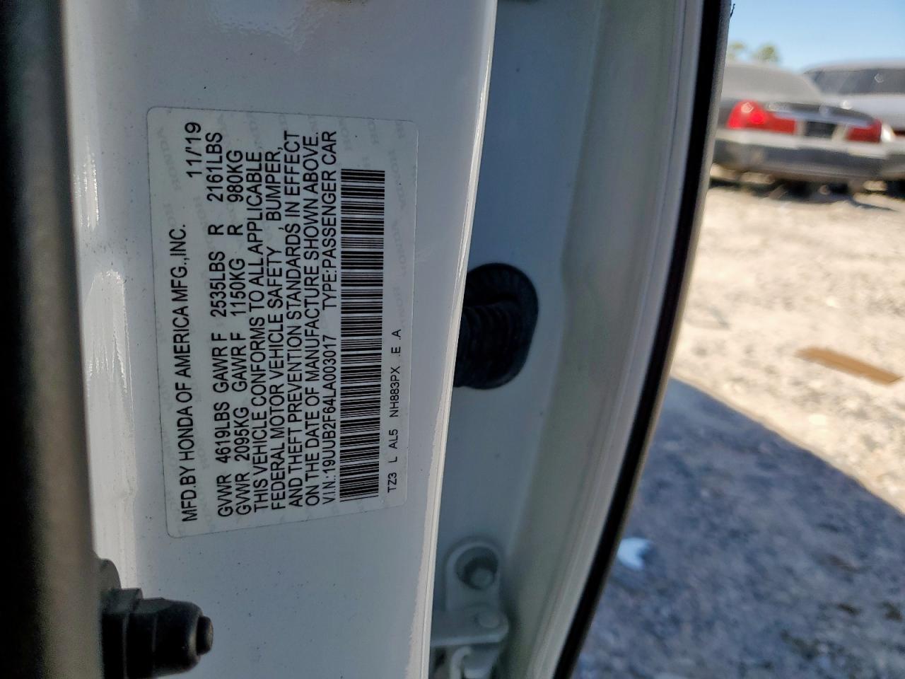 2020 Acura Tlx Technology VIN: 19UUB2F64LA003017 Lot: 89526185